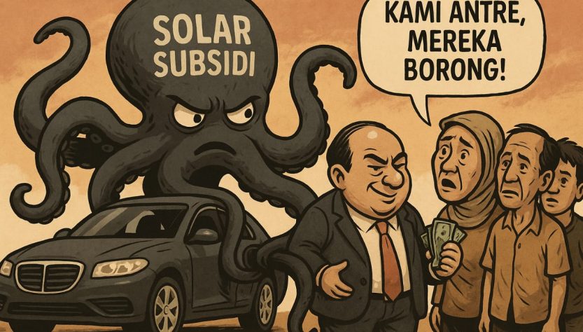 MEMBONGKAR GURITA MAFIA SOLAR SUBSIDI Oleh Redaksi Metrosulsel.com | 24 Juni 2025 SULAWESI SELATAN — Solar subsidi kian menjauh dari jeriken nelayan kecil. Bahan bakar murah itu justru mengalir deras ke tangki truk proyek, alat berat tambang, hingga kendaraan industri perkebunan. Distribusinya dikawal aparat, dikunci oleh jaringan pengepul, dan dilegalkan melalui sistem perizinan resmi. Semuanya dilakukan atas nama rakyat miskin. Selama tiga bulan terakhir, Metrosulsel.com menelusuri praktik penyimpangan distribusi BBM bersubsidi jenis solar di lima kabupaten/kota di Sulawesi Selatan: Makassar, Maros, Gowa, Takalar, dan Bone. Investigasi ini mengungkap kerja sistematis yang melibatkan pengusaha, pengelola SPBU, serta oknum TNI dan Polri. “Kalau ingin ambil solar subsidi dalam jumlah besar, tinggal setor. Nanti ada yang atur rute dan siapa yang jaga,” kata seorang sopir pelangsir solar. SPBU Gelap, Gudang Terang Seorang nelayan, mengaku setahun hanya satu kali membeli solar subsidi. “Kami beli hanya Rp6.800,perliter tapi langsung 10 drum isi 220 Liter perdrum, setelah itu kami melaut di perairan Kalimantan, empat bulan kemudian baru kami balik ke Maros, sementara kuotanya perhari 60 Liter di SPBU nelayan itu” ujarnya. Sementara SPBU lain, tim Metrosulsel.com mendokumentasikan truk-truk bertangki modifikasi datang pada siang dan malam hari. Mereka mengisi ratusan liter solar dan bolak-balik menuju lokasi penampungan. Tim juga menemukan gudang penampungan ilegal di sejumlah daerah. Setiap pekan, gudang-gudang itu bisa menyedot ribuan liter solar bersubsidi. Mereka menggunakan banyak barcode resmi milik truk truk lain saat melakukan pembelian di SPBU. Kuota Harus Habis, Petugas SPBU Main Akal Pertamina menetapkan target kuota penyaluran solar subsidi bagi setiap SPBU. Jika jatah, misalnya 500 kiloliter per bulan, tidak habis, SPBU akan dikenai sanksi pengurangan kuota atau pemutusan kontrak. Desakan ini mendorong pengelola SPBU menjual solar ke pelangsir untuk memastikan kuota terserap, sekalipun dengan cara mengakali sistem barcode kendaraan seolah olah di jual ketruk truk angkutan tambang dan ekspedisi. Solar Ilegal Lolos karena Dikordinasi Truk pelangsir solar ilegal kerap dikordinasikan dengan oknumi. Sehingga dalam proses bongkar muat pelaku pelansie tidak merasa khawatir akan razia. “Kalau tidak ada pengamanan, kami pasti sudah kena. Tapi sekarang aman karena ada kordinasi aparat juga,” kata seorang pelansir. Beberapa warga yang melaporkan penimbunan solar ke polisi justru mendapat intimidasi. “Pernah kami lapor, malah aparat yang datang menekan kami,” kata seorang warga Bone, yang meminta namanya dirahasiakan. Skema Setoran: Sistematis dan Terstruktur Distribusi ilegal solar subsidi berjalan lancar karena adanya skema setoran rutin ke berbagai pihak. Metrosulsel.com memperoleh salinan catatan keuangan dari salah satu gudang, Setoran mingguan tercatat mencapai jutaan yang dibagi untuk SPBU mitra, "keamanan jalan", dan "pengamanan internal". Seorang mantan manajer SPBU di Maros mengaku pernah diperingatkan untuk tidak terlalu banyak bertanya soal pembeli besar. “Kalau terlalu tegas, bisa disasar lewat pajak atau izin operasional,” ujarnya. Penegakan Hukum Sekadar Simbolik Razia BBM ilegal memang digelar sesekali, namun yang dijerat biasanya hanya sopir atau penampung kecil. Aktor utama nyaris tak tersentuh. Dalam beberapa kasus, seperti penggerebekan gudang solar, barang bukti solar bahkan menghilang sebelum masuk meja pengadilan. Sekretaris Jenderal LSM Pekan 21, Amir Kadir, menilai praktik mafia BBM di Sulsel berada di bawah perlindungan oknum aparat. “Ada tembok tak kasatmata. Untuk membongkarnya butuh revisi aturan dan keberanian menyentuh nama-nama besar,” ujarnya. Celah Regulasi, Mafia Bebas Berkeliaran Undang-Undang Nomor 30 Tahun 2007 tentang Energi dan Perpres Nomor 191 Tahun 2014 tentang Penyediaan dan Pendistribusian BBM dinilai membuka celah penyimpangan. Tak ada sistem verifikasi berbasis data valid yang memastikan penerima solar subsidi tepat sasaran. Koperasi fiktif dan kelompok tani bodong tetap bisa membeli solar di SPBU nelayan. Barcode kendaraan yang seharusnya digunakan masyarakat miskin justru dipakai petugas SPBU dan pengepul untuk menyalurkan solar ke mafia. “Basis datanya tidak jelas. Celah ini yang membuat mafia bisa beroperasi legal,” kata Safaruddin Ahmad, pengamat kebijakan publik. Solar Subsidi Dinikmati Kalangan Bermodal Di sektor pertanian, hampir tidak ditemukan petani miskin yang menggunakan solar subsidi. Justru pelaku usaha menengah dan besar yang paling menikmati—seperti pemilik pompa air, penggilingan padi, mesin panen combine, hingga mesin pengering gabah, semua itu pelaku usaha disektor pertanian. Di sektor perikanan, nelayan kecil memakai mesin berbahan bakar pertalite seperti katingting. Sementara nelayan bermodal menggunakan mesin diesel minimal 5 PK hingga kapal GT 30 ke atas yang seluruhnya berbahan bakar solar. Negara Diam Saat Rakyat Dirampok Fenomena mafia solar di Sulsel menggambarkan rusaknya sistem distribusi subsidi secara nasional. Negara gagal menjaga sumber dayanya. BBM subsidi tidak jatuh ke tangan rakyat kecil, tapi justru mengalir ke kantong aparat dan pengusaha. Tanpa reformasi menyeluruh pada sistem distribusi dan keberanian menindak oknum pelindung, praktik mafia BBM akan terus hidup. Mereka tak lagi beroperasi dalam bayang-bayang, tapi bersandar di balik pelat dinas dan surat tugas resmi. Seorang mantan pelaku mafia solar yang enggan disebut namanya menyebut jaringan besar dengan tokoh-tokoh berinisial S, A, D, HM, R, dan HS. Mereka mengendalikan distribusi dari Sulawesi Selatan menuju tambang-tambang di Sulawesi Tengah dan Tenggara. Para pemain besar ini mengoperasikan armada tangki berlabel “Transportir BBM Industri” dan memiliki jaringan pengepul di berbagai daerah. Menyulap Solar Subsidi Jadi Industri Untuk melegalkan solar subsidi yang telah ditampung, para mafia berkedok transportir menerbitkan faktur pajak. Setelah menerima purchase order dari industri, mereka membuat surat jalan dan mendistribusikan solar menggunakan truk tangki berlabel industri. Modus ini membuat seolah-olah solar diambil dari kilang Pertamina Makassar, padahal berasal dari gudang penampungan ilegal. “Di atas kertas semua legal. Padahal itu solar subsidi,” ujar sumber tersebut. Sulit Lacak Aliran ke Tambang Distribusi solar subsidi yang dialihkan menjadi BBM industri sulit dibuktikan sampai ke pengguna akhir, terutama perusahaan tambang. Solar dari mafia didistribusikan ke industri tambang nikel di Morowali (Sulawesi Tengah), Malili (Sulawesi Selatan), dan tambang lain di Sulawesi Utara serta Tenggara. Masalahnya, perusahaan tambang membeli BBM lengkap dengan faktur pajak resmi dari penyedia jasa transportir. Manipulasi dokumen inilah yang menyulitkan penegakan hukum. "Faktur pajak itulah kunci legalitas semu mereka," kata sumber investigasi. JUMADI