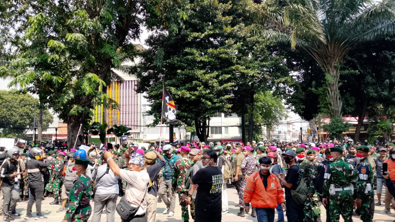 Situasi Mako Brimob Kwitang Memanas, Marinir Dikerahkan Amankan Aksi Ojol