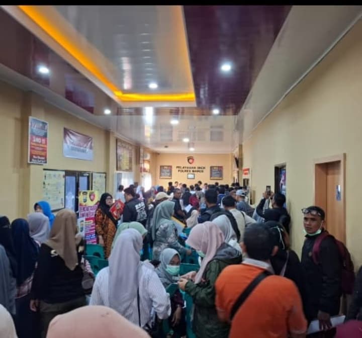 Pendaftaran P3K Picu Ledakan Pemohon SKCK, Polres Maros Siapkan Loket Tambahan