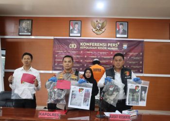 Polres Maros Amankan Pelaku Pembakaran Lemari Perlengkapan Ibadah di Masjid