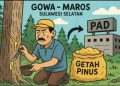 EMAS BENING DARI HUTAN GOWA MAROS BELUM MAKSIMAL MENGISI KAS DAERAH