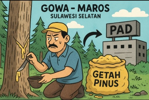 EMAS BENING DARI HUTAN GOWA MAROS BELUM MAKSIMAL MENGISI KAS DAERAH