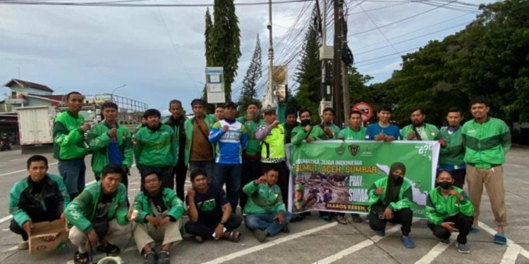 KOMUNITAS GRAB MAROS GALANG DANA UNTUK KORBAN BANJIR BANDANG DI SUMATRA