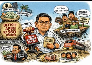 DEFISIT APBN 2025 TEMBUS RP560 TRILIUN, DAERAH TERTEKAN, MENKEU SIAPKAN REM DARURAT FISKAL