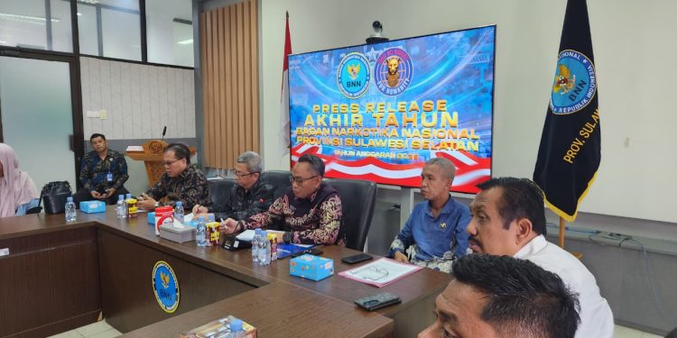 BNNP SULSEL RILIS KINERJA 2025, SULSEL MASIH RAWAN JADI JALUR NARKOTIKA