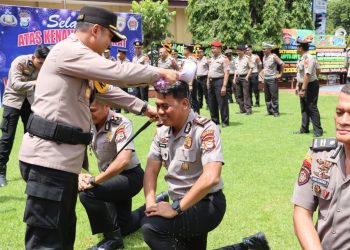 POLRES MAROS GELAR KORPS RAPORT KENAIKAN PANGKAT PERIODE 1 JANUARI 2026