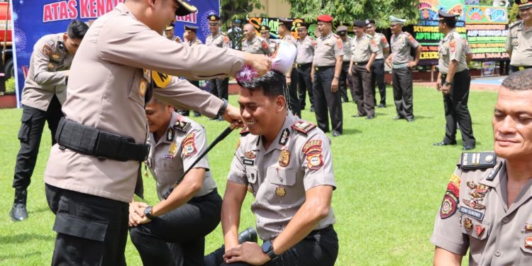 POLRES MAROS GELAR KORPS RAPORT KENAIKAN PANGKAT PERIODE 1 JANUARI 2026