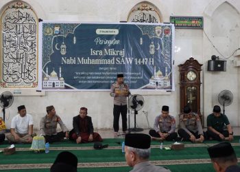 POLRES MAROS PERINGATI ISRA MI’RAJ 1447 HIJRIAH, PERKUAT PEMBINAAN ROHANI PERSONEL