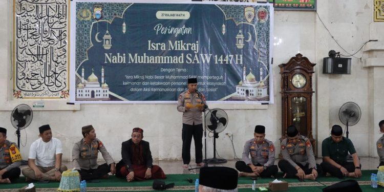 POLRES MAROS PERINGATI ISRA MI’RAJ 1447 HIJRIAH, PERKUAT PEMBINAAN ROHANI PERSONEL