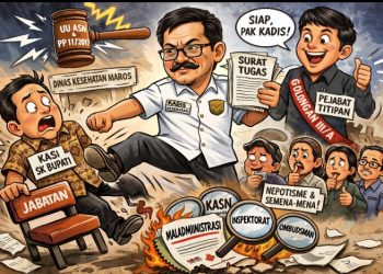 SK BUPATI DILANGKAHI! KADIS KESEHATAN MAROS GESER KASI LEWAT SURAT TUGAS, DIDUGA LANGGAR UU ASN DAN PP 11/2017