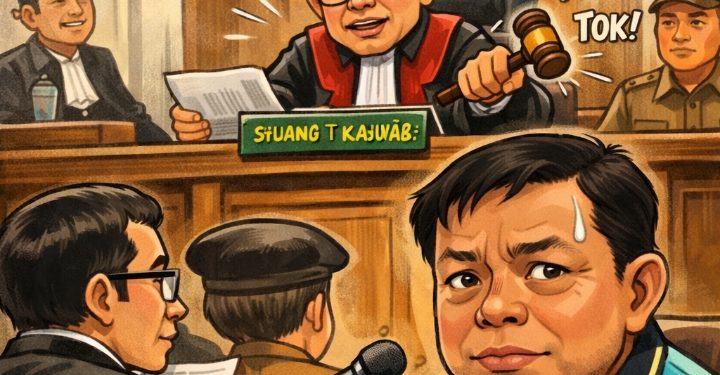 SIDANG PERDANA KASUS KONI MAROS DIGELAR DI TIPIKOR MAKASSAR, AGENDA PEMBACAAN DAKWAAN