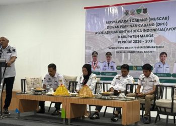 MUSCAB APDESI MAROS TETAP DIGELAR, MAYORITAS KADES HADIR DAN SEPAKAT PILIH WAHYU FEBRI SECARA AKLAMASI