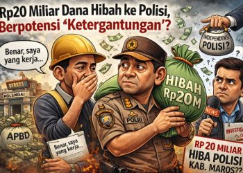 RP20 MILIAR KE POLISI, MAROS DIAM: HIBAH ATAU “MAIN AMAN”?