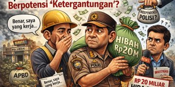 RP20 MILIAR KE POLISI, MAROS DIAM: HIBAH ATAU “MAIN AMAN”?