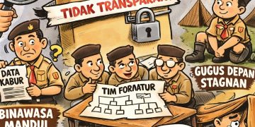 STRUKTUR KWARCAB PRAMUKA MAROS DIGODOK, EVALUASI PERIODE LAMA DINILAI TAK TRANSPARAN