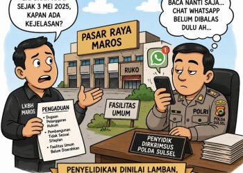 PENANGANAN KASUS PASAR RAYA MAROS DISOROT, PENYELIDIKAN POLDA SULSEL DINILAI LAMBAN