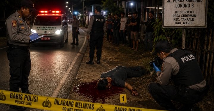 Pria Ditemukan Bersimbah Darah di Tanralili, Polisi Selidiki Dugaan Pembunuhan