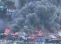 Ratusan Rumah Dilalap Api di Permukiman Palopo Jayapura, Warga Berhamburan Selamatkan Diri