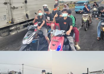PRAMUKA PEDULI KWARCAB MAROS BAGIKAN MASKER GRATIS, ANTISIPASI DAMPAK KABUT ASAP